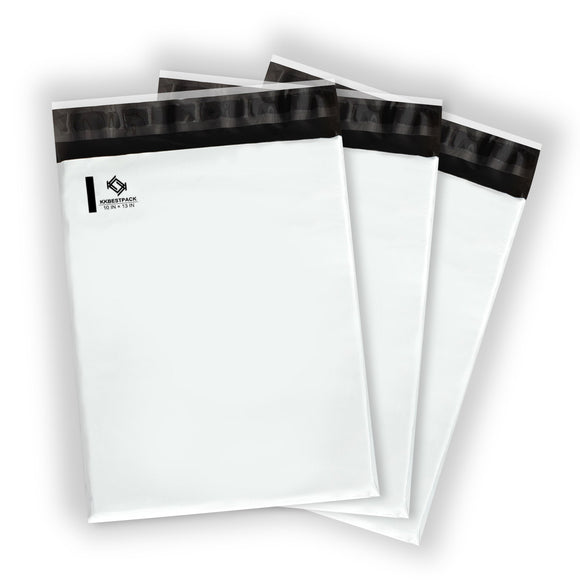 12 x 15.5 Poly Mailers Shipping Envelopes (White) - KKBESTPACK