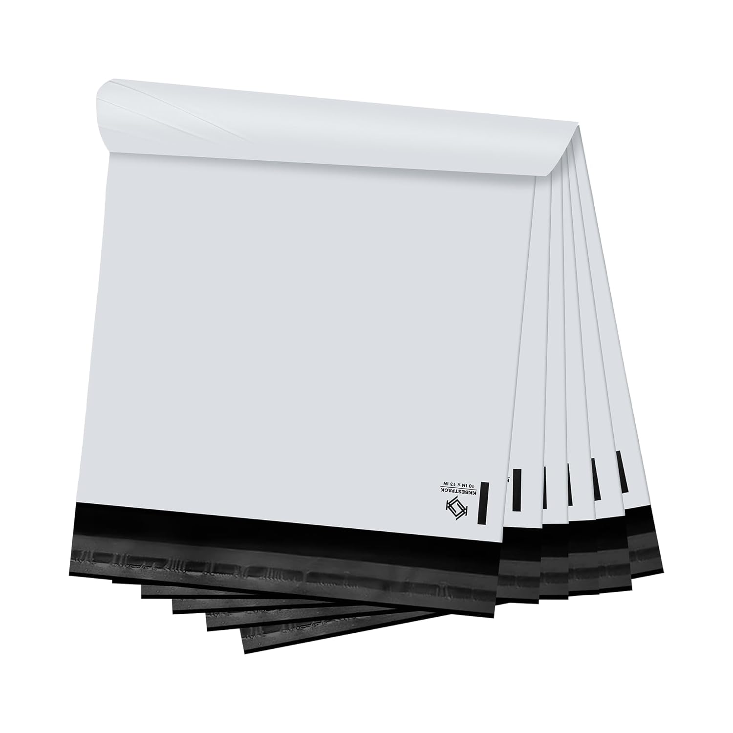 Poly Mailers Self Sealing Shipping Envelopes CPB68 Waterproof Postal Bags (White, 10x13 Pack of 1000) - KKBESTPACK