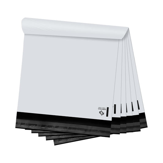 Poly Mailers Self Sealing Shipping Envelopes CPB68 Waterproof Postal Bags (White, 10x13 Pack of 1000) - KKBESTPACK