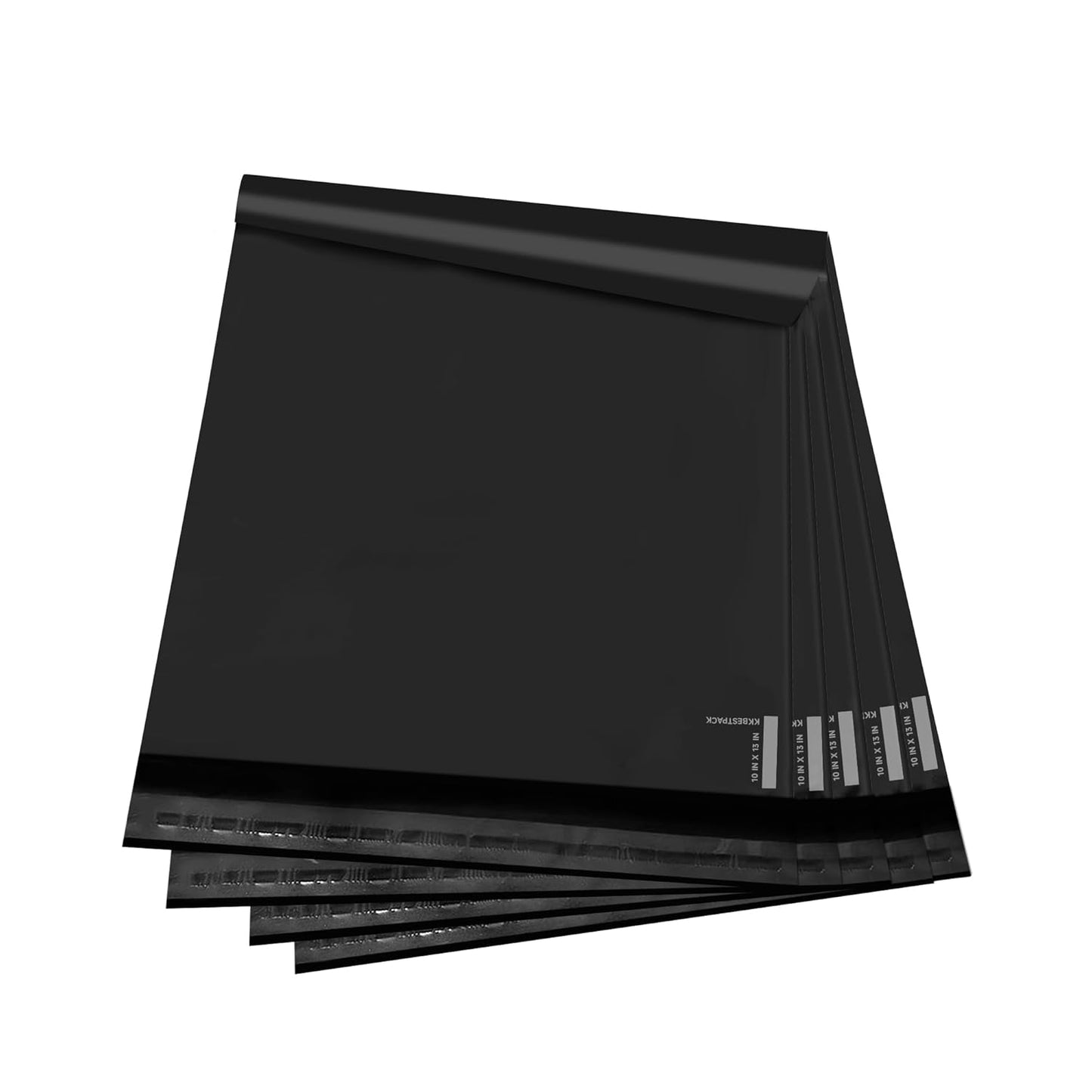 1000 Poly Mailers 10x13 Shipping Bags for Small Business - Self Sealing Package Envelopes Black - KKBESTPACK