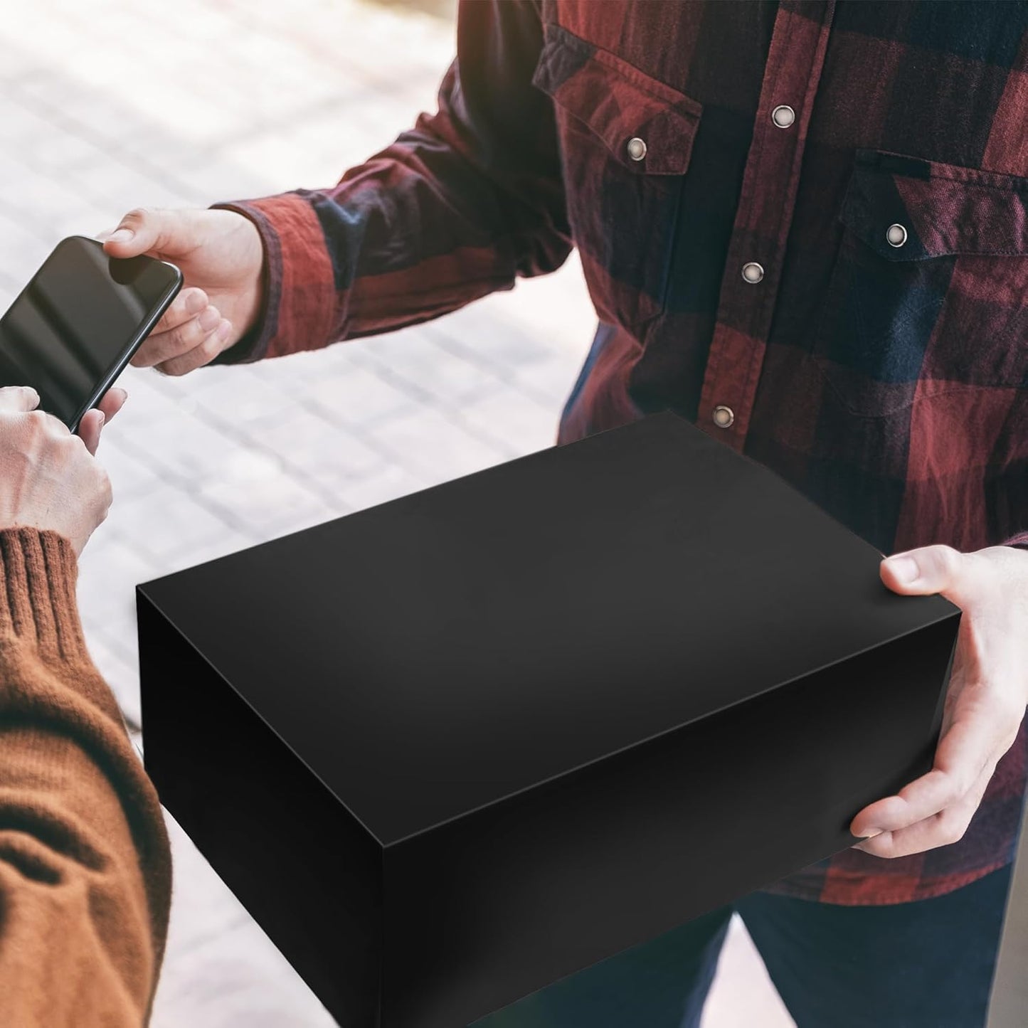 Poly Mailer Envelopes Shipping Bags Self Adhesive Waterproof Bags (Black), 12x15.5 500pc - KKBESTPACK