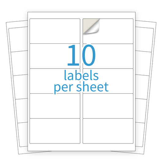 10 UP - Shipping Address Labels - 2" x 4" - KKBESTPACK