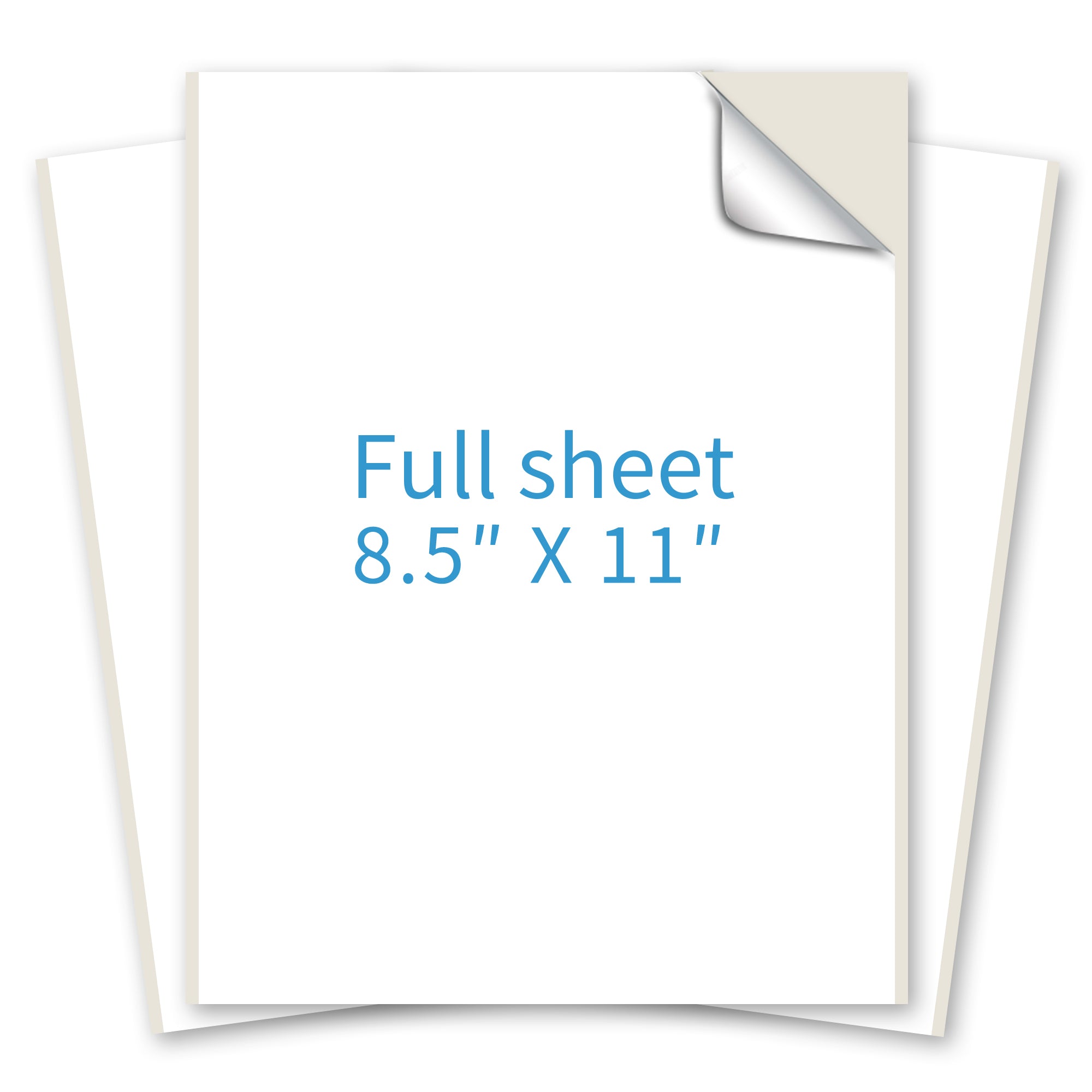 8.5 x 11 Inch Full Sheet Shipping Labels - Self Adhesive Mailing Labels ...