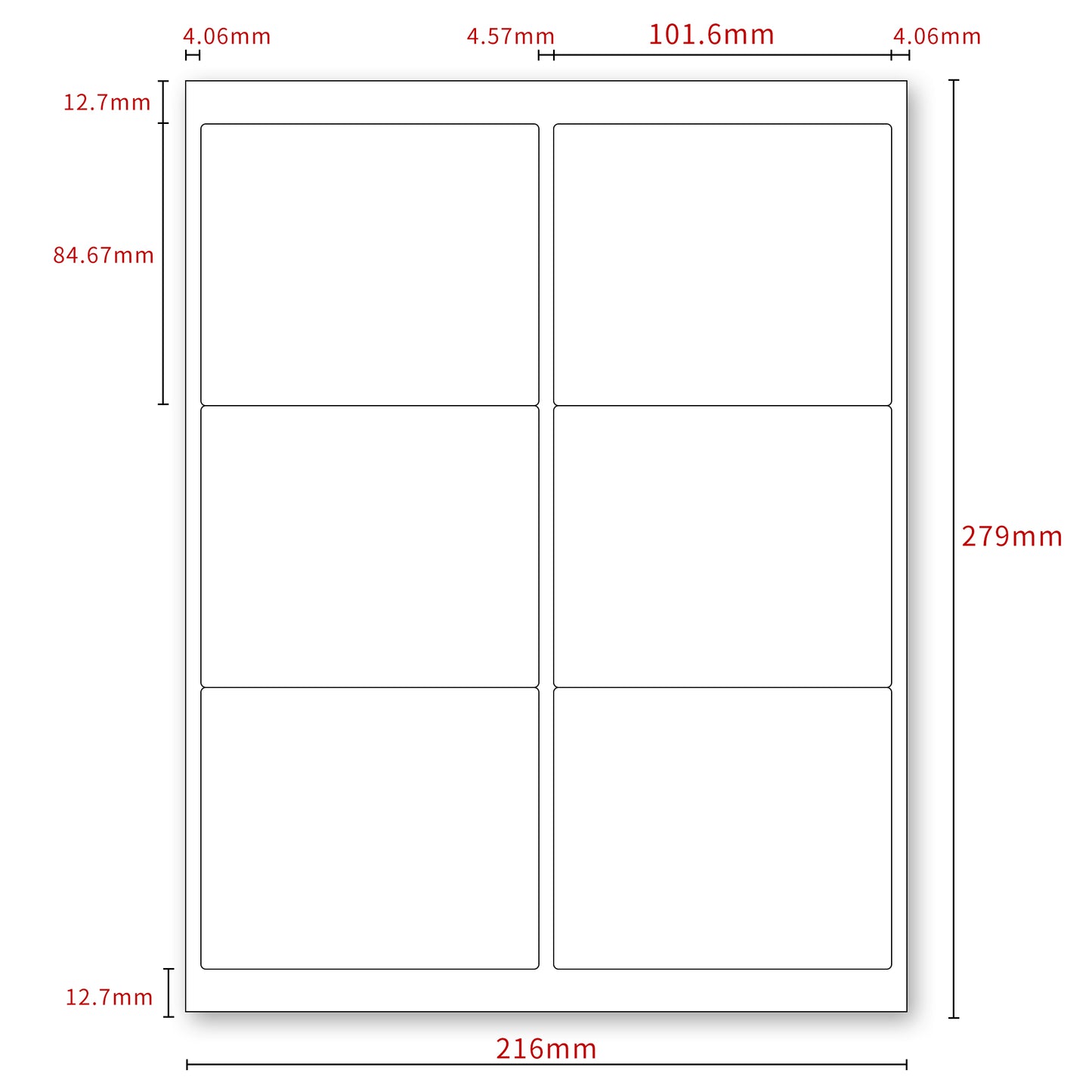 6 UP FBA Labels 3-1/3" x 4"  Shipping Labels - KKBESTPACK