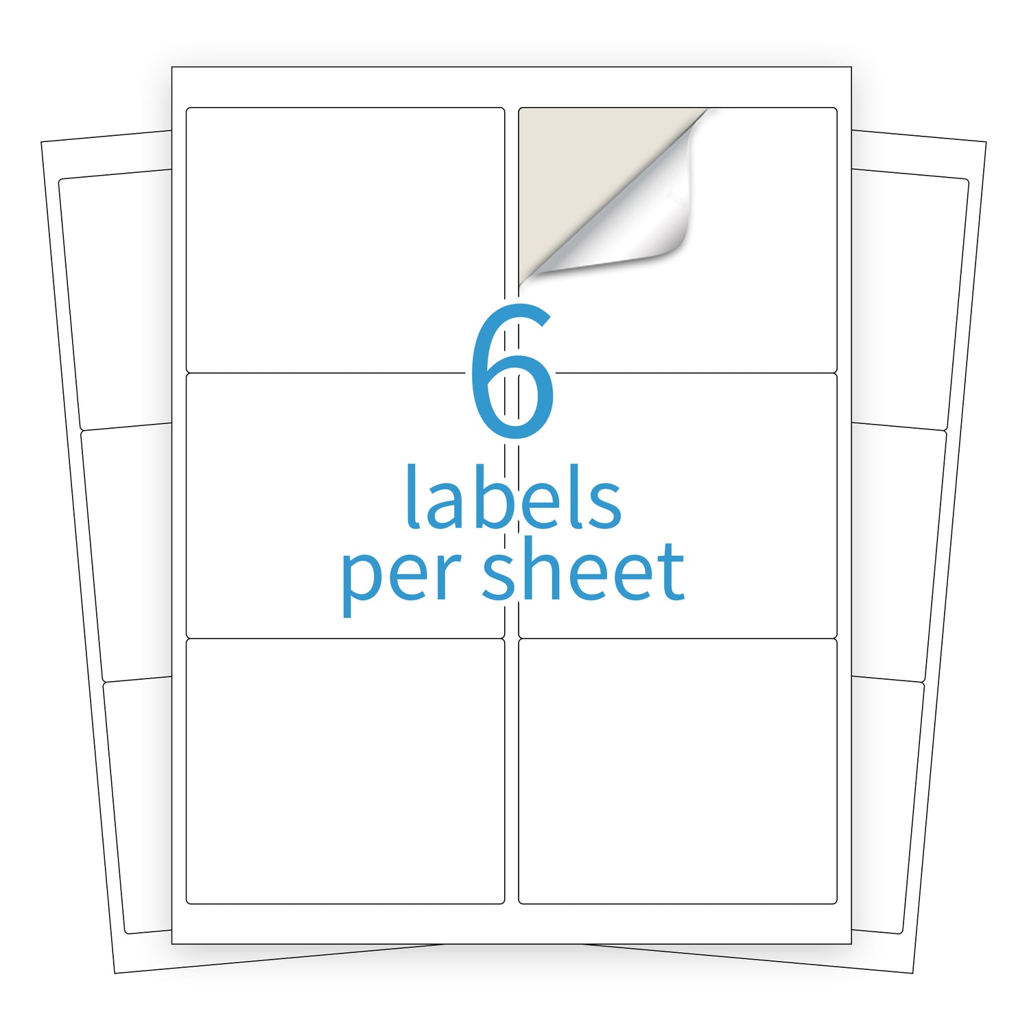 6up Label Size 6 UP FBA Labels 3-1/3